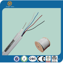 China RG6 Quad Kabel + UTP Cat5e Composite Kabel